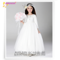 Hermosas niñas bebé 2015 venda caliente niños blancos princesa flor niña vestidos de alta calidad